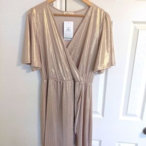 Rose gold cocktail dress
